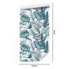 Tapeta W Rolce MONSTERA Egzotyczne Liście Rośliny 53x1000  - Miniaturka zdjęcia nr 2