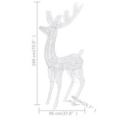 Renifery XXL 180 cm 3 szt 250 LED zimne białe do ogrodu - Miniaturka zdjęcia nr 8