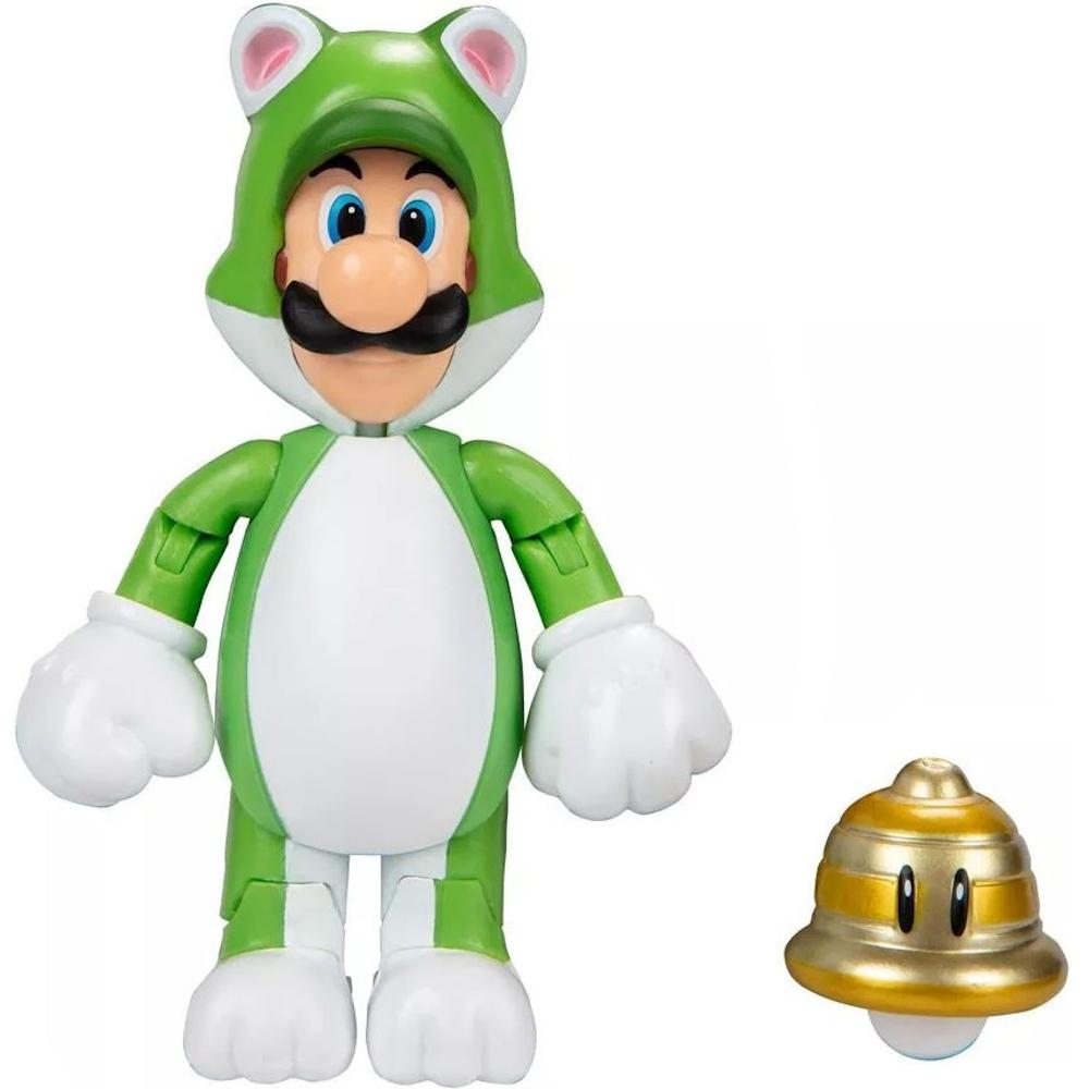 ORYGINALNA RUCHOMA FIGURKA CAT LUIGI + SUPER BELL SUPER MARIO JAKKS PACIFIC  nr. 2