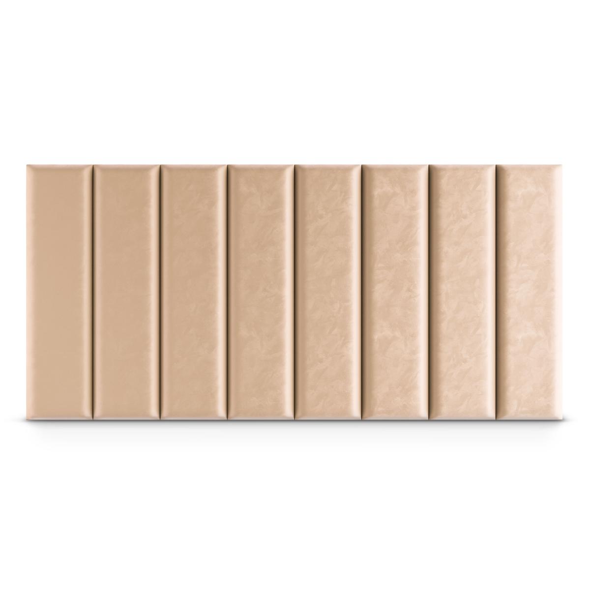  Panele tapicerowane 70x15 cm na ścianę magic velvet beżowy nr. 4