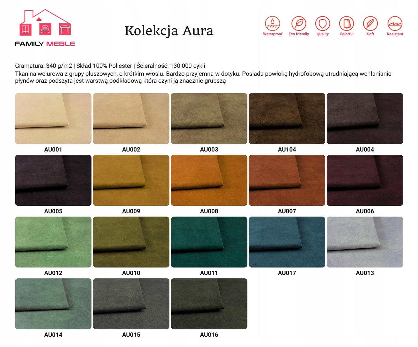 Zestaw wypoczynkowy sofa + 2 fotele Family Meble nr. 10