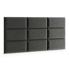 Panele tapicerowane 50x30 na ścianę magic velvet grafitowy - Miniaturka zdjęcia nr 3