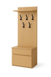 Garderoba do przedpokoju DUO 1 180x45x35 cm z wieszakami szafka na buty dąb cremona - Miniaturka zdjęcia nr 3