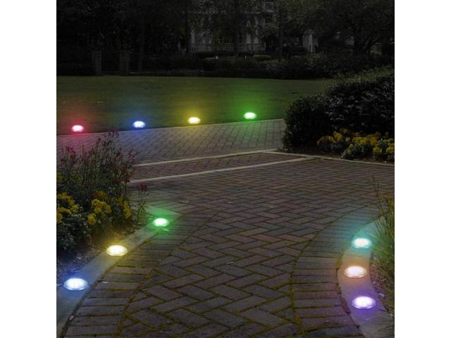 Lampki solarne gruntowe 8 Led RGB ogrodowe 4 szt nr. 5