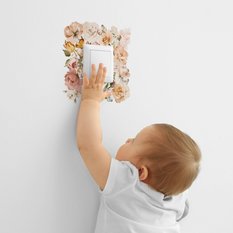 Naklejka Pod Kontakt Włącznik Kwiaty Róże Piwonie 20x20 Motyle Boho Dla Dzieci - Miniaturka zdjęcia nr 5