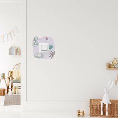 Naklejka Pod Kontakt Do Pokoju Dzieci Króliczki 20x20 Kropki Groszki Chmury Motyl - Miniaturka zdjęcia nr 6