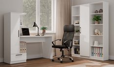 Zestaw biurko z regałem COSMO 140x143x50 cm do pokoju młodzieżowego biura biały - Miniaturka zdjęcia nr 7