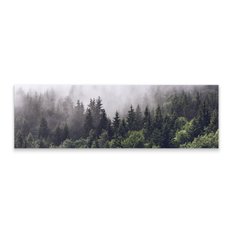 Obraz Panoramiczny LAS We Mgle Krajobraz Natura Drzewa 145x45cm - Miniaturka zdjęcia nr 2