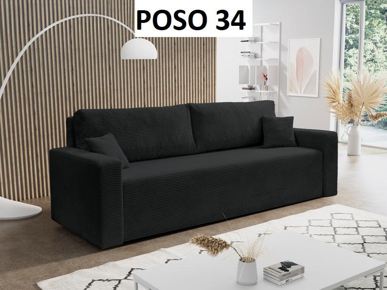 Kanapa SONNIE 225x90x90cm rozkładana z funkcją spania, wodoodporna tkanina, do salonu, kolor jasny beż nr. 9