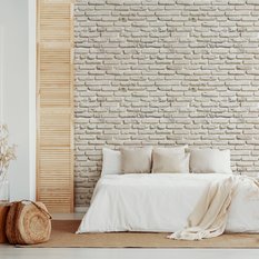 Tapeta W Rolce Stary CEGLANY Biały Mur Ozdoba 3D  - Miniaturka zdjęcia nr 4