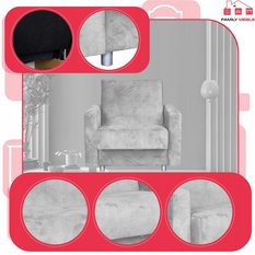 Fotel rozkładany z podnóżkiem Alicja poczekalnia - Miniaturka zdjęcia nr 4