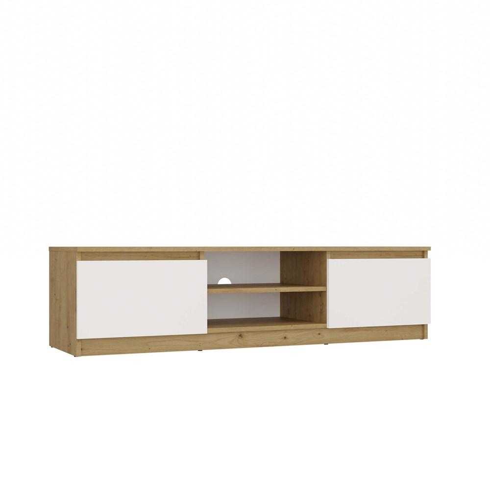 Szafka RTV Malwa 36x140x40 cm do salonu dąb artisan biel nr. 8