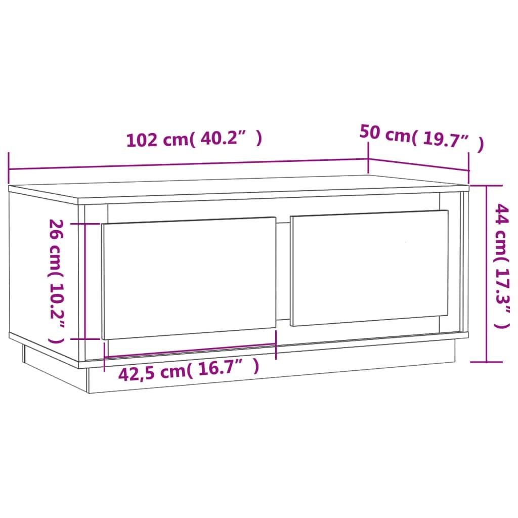 Szafka RTV 102x50x44 cm z półką z drzwiczkami przydymiony dąb do salonu nr. 10