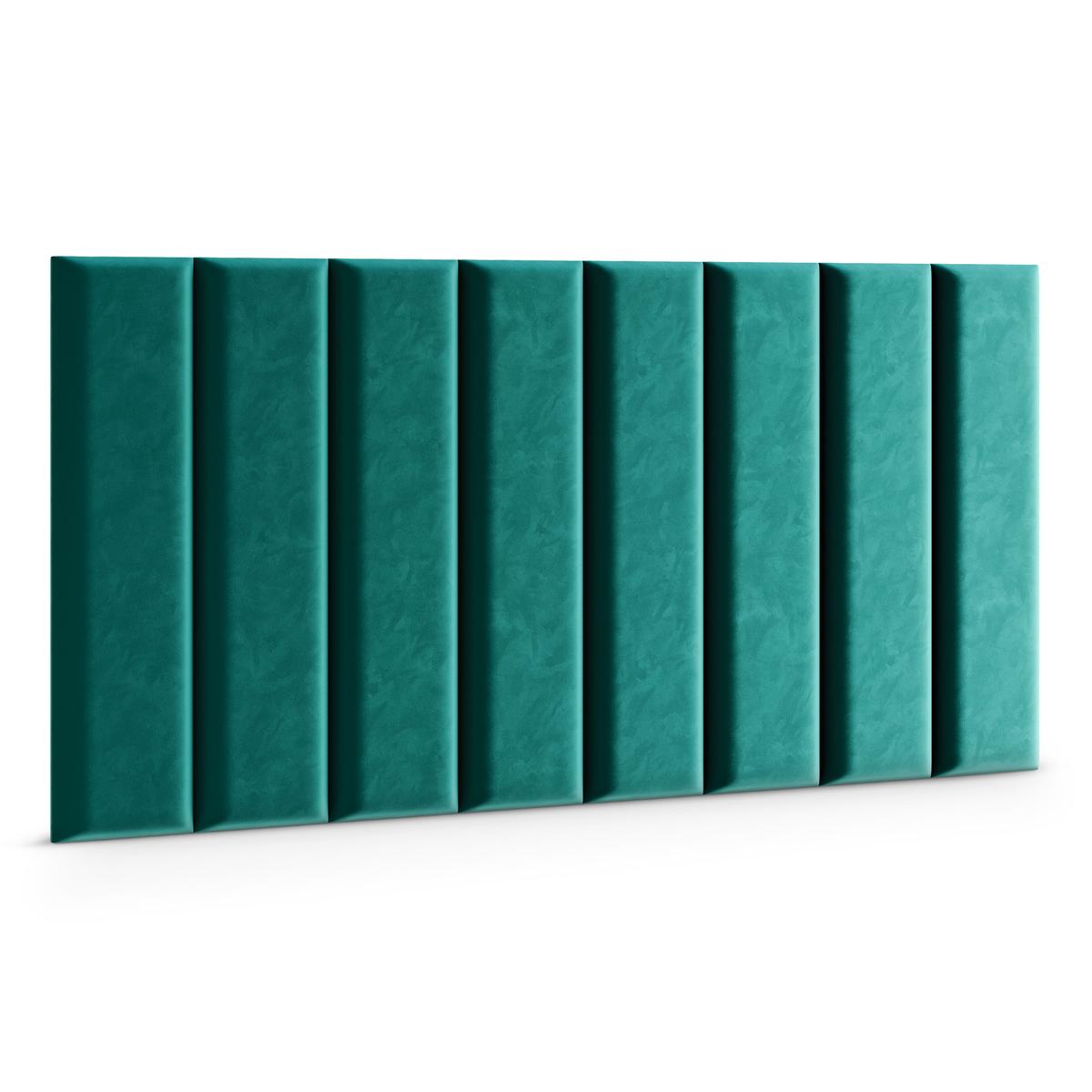 Panele tapicerowane 70x15 cm na ścianę magic velvet turkusowy nr. 3