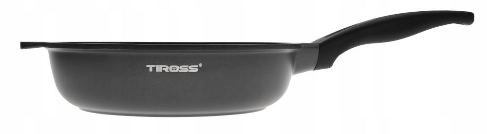 Patelnia 24 cm ceramiczna marmurowa głęboka indukcja gaz do kuchni nr. 6