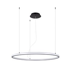 Żyrandol RISA 90 czarny LED 160x90x90cm nowoczesna lampa wisząca LED do salonu - Miniaturka zdjęcia nr 1