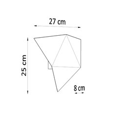 Kinkiet SOLIDO biały 25x8x27cm nowoczesny G9 do salonu - Miniaturka zdjęcia nr 4