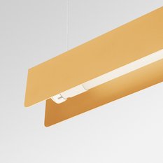 Lampa wisząca SPARK złota 120x8x100cm nowoczesna G13 do salonu - Miniaturka zdjęcia nr 7