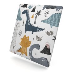 Panele tapicerowane 30x30 cm dinozaury z nadrukiem dla dzieci na ścianę  - Miniaturka zdjęcia nr 2
