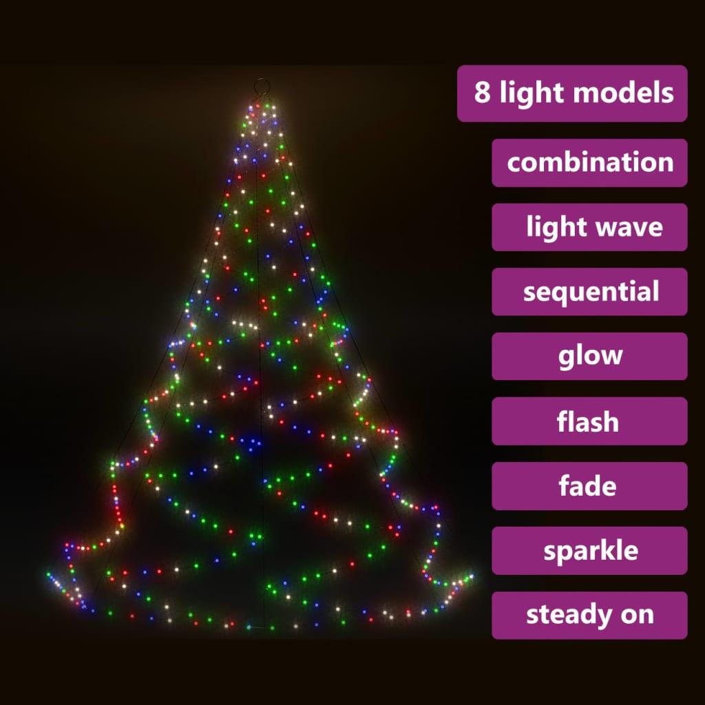 Choinka 5 m ścienna z hakiem świąteczna 720 LED kolorowa na święta do ogrodu nr. 6