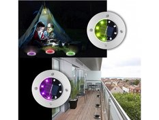 Lampki solarne gruntowe 8 Led RGB ogrodowe 4 szt - Miniaturka zdjęcia nr 9