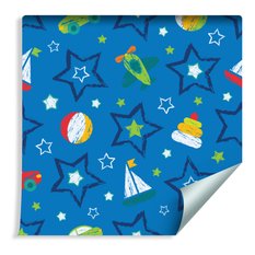 Tapeta Ścienna Malowane Pastelowe ZABAWKI Gwiazdy 53x1000  - Miniaturka zdjęcia nr 3