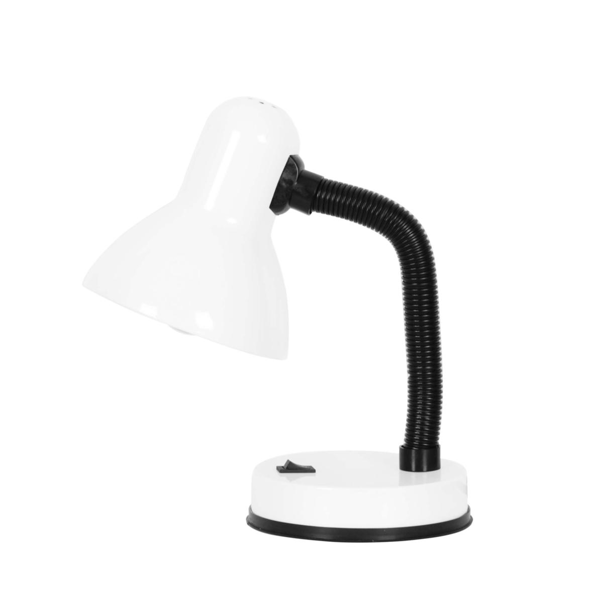 Lampka biurkowa K-MT-203 CARIBA 22x30x13 cm do salonu lub pokoju biały