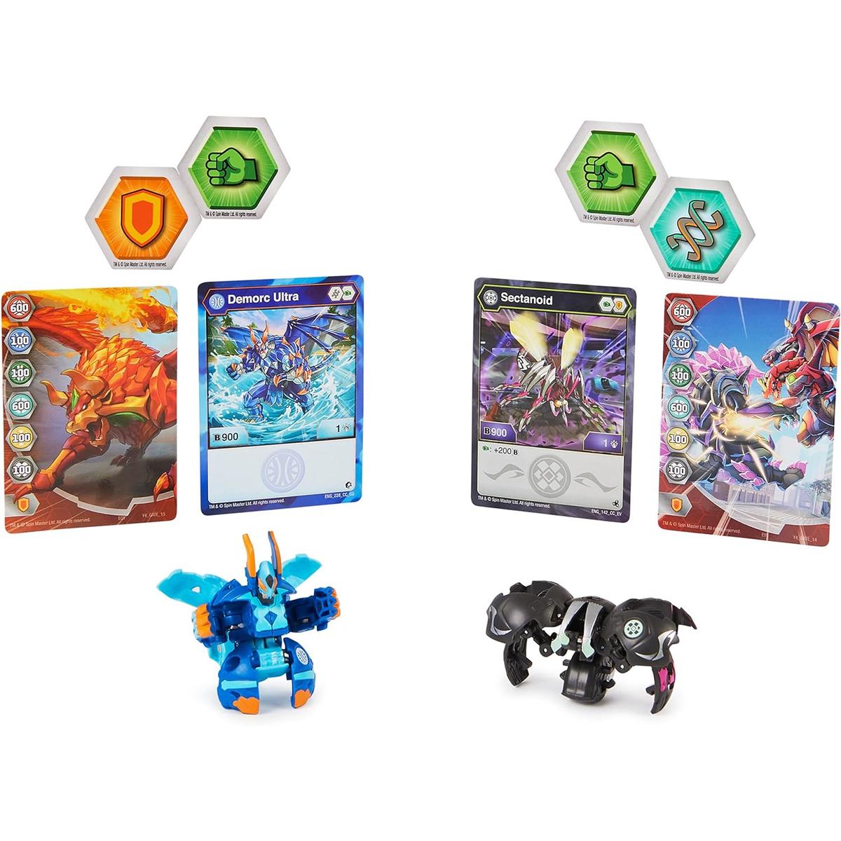 Bakugan baku-tin puszka kolekcjonera + darkus sectanoid + mystery bakugan nr. 3