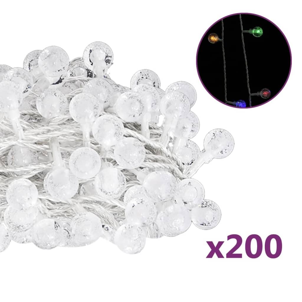 Lampki na choinkę 20 m 200 LED 8 funkcji światełka kolorowe na święta do salonu