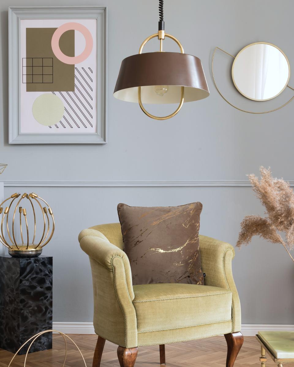 Poszewka ENDLESS CHIC BEIGE 45x45 cm beżowo złota welwetowa nr. 2