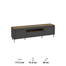 Szafka RTV 177,2x40x51,6 cm z szafkami i szufladą czarny do salonu - Miniaturka zdjęcia nr 4