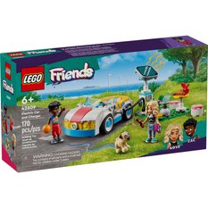 Zestaw klocków lego friends samochód elektryczny I stacja ładująca 42609 dla dziecka