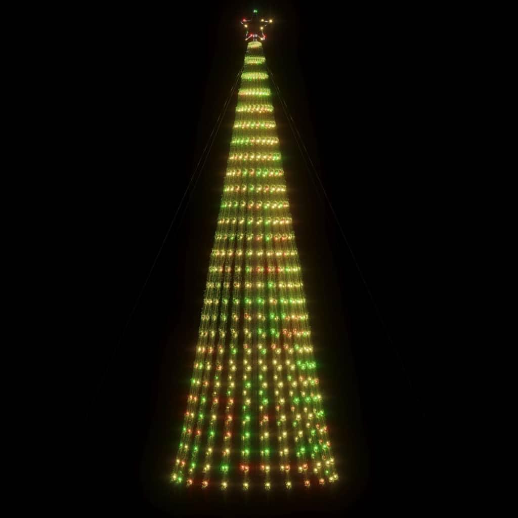 Stożkowa choinka z lampek, 688 kolorowych LED, 300 cm nr. 3