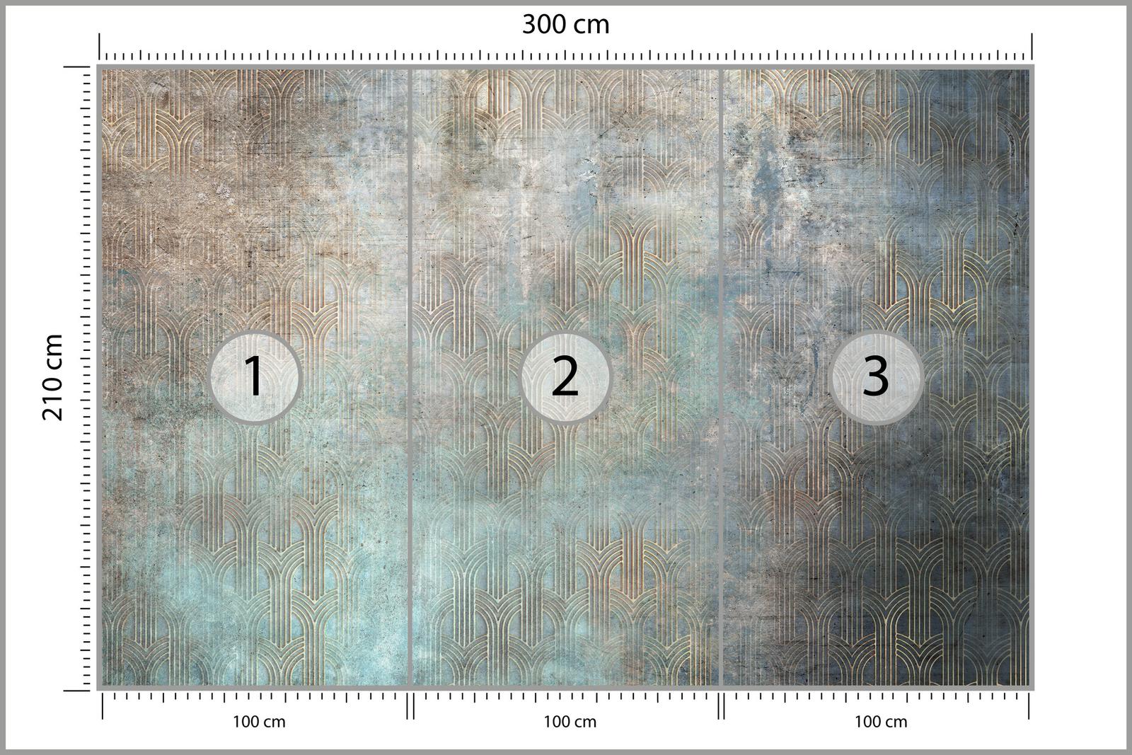 Fototapeta Do Salonu ABSTRAKCYJNY Wzór Mural Beton Glamour nr. 2