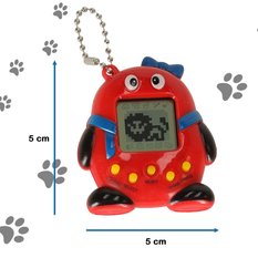 Zabawka Tamagotchi elektroniczna gra zwierzątko czerwone - Miniaturka zdjęcia nr 4