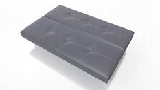 Wersalka Axel 90x195x91 cm do sypialni tkanina obiciowa sawana czarny - Miniaturka zdjęcia nr 6