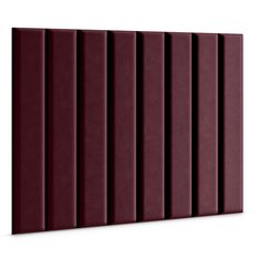 Panele tapicerowane 100x20 na ścianę wezgłowie bordowy - Miniaturka zdjęcia nr 3