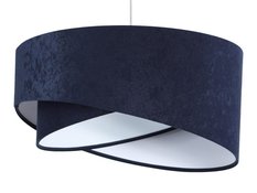 Lampa 50x23x93 cm wisząca asymetryczna granatowo biała do salonu sypialni biura  - Miniaturka zdjęcia nr 2