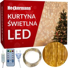 Girlanda LED Heckermann YS-0003 3x3m 300LED Warm - Miniaturka zdjęcia nr 1