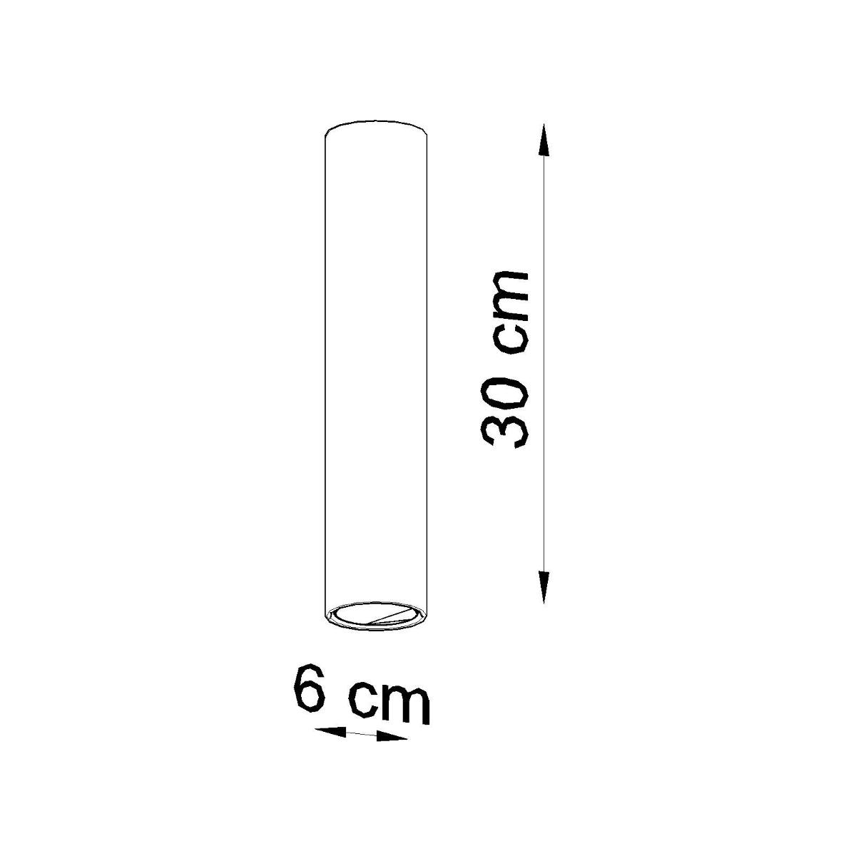 Plafon LAGOS 30 biały 30x6x6cm owoczesna lampa GU10 do salonu  nr. 6