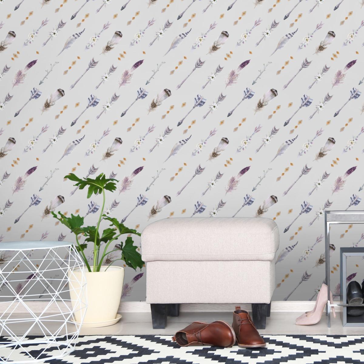 Tapeta Ścienna Indiańskie STRZAŁY Styl Boho Kwiaty  nr. 7