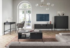 Toaletka T104 system NOVA Czarny, stelaż złoty i czarny - Miniaturka zdjęcia nr 8