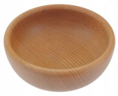 Miska na przekąski 16 cm drewniana talerz na orzeszki drewniany