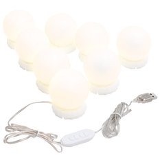 Lustro 40x90 cm do sypialni łazienki ścienne z LED owalne szklane  - Miniaturka zdjęcia nr 12