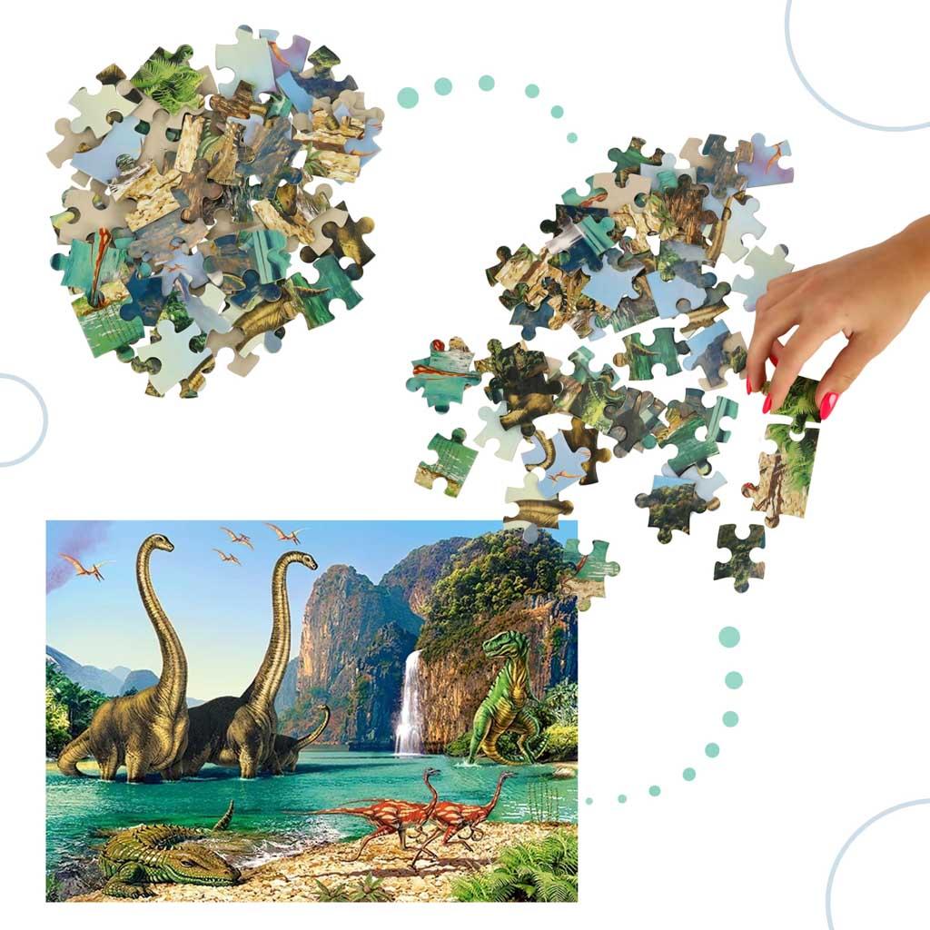 CASTORLAND Puzzle układanka 60el. In the Dinosaurs World - Świat dinozaurów 5+ nr. 4