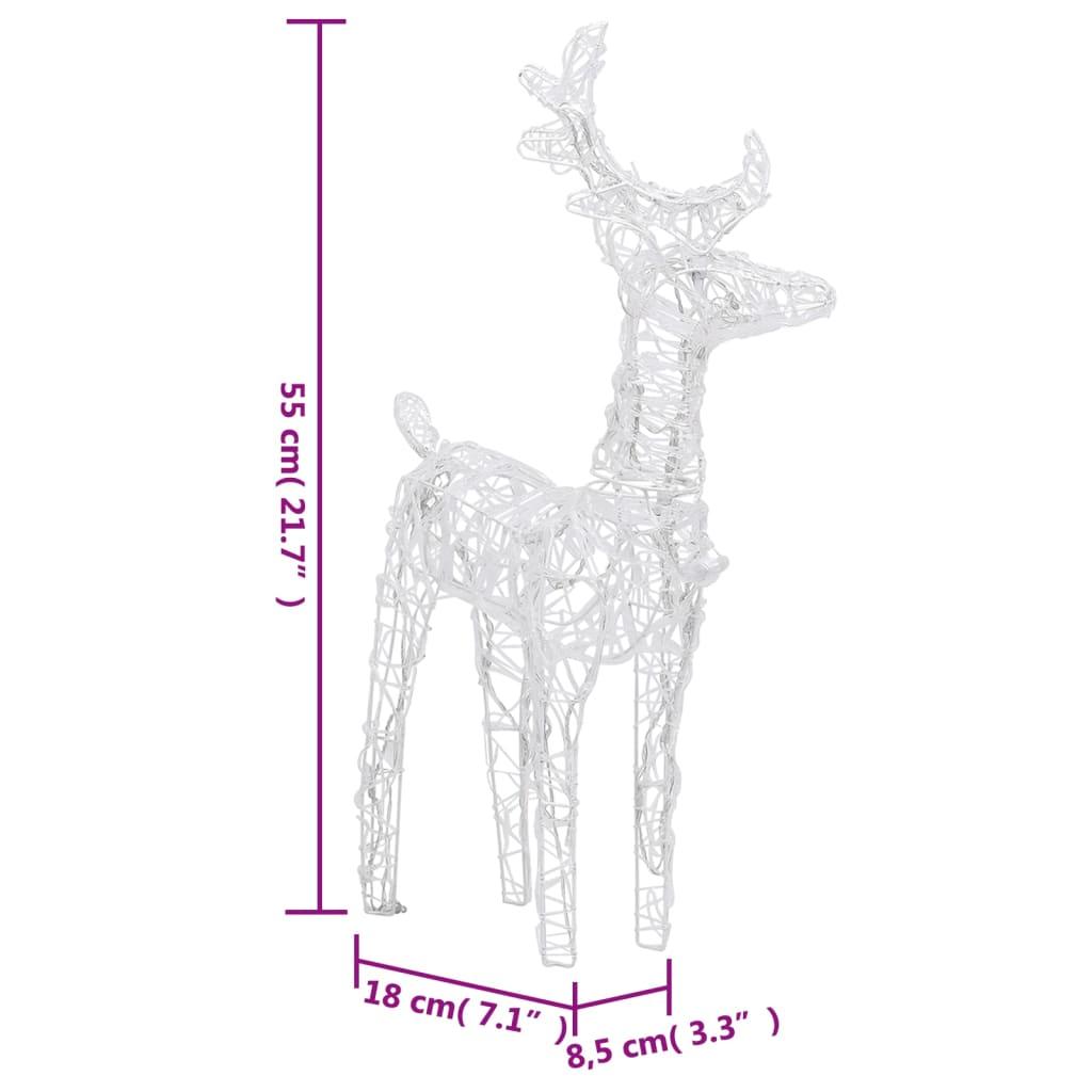 Świąteczna dekoracja renifery z saniami, 160 diod LED, 130 cm nr. 7