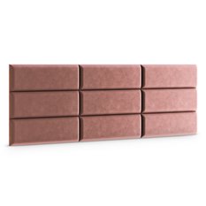 Panele tapicerowane 60x20 cm na ścianę magic velvet brudny róż - Miniaturka zdjęcia nr 3