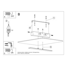 Plafon AZALIA 5.5x30x45cm nowoczesna lampa G9 do salonu - Miniaturka zdjęcia nr 5