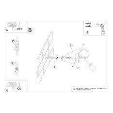 Kinkiet LOOP biały 20x8x25cm E27 nowoczesny do salonu - Miniaturka zdjęcia nr 5