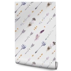 Tapeta Ścienna Indiańskie STRZAŁY Styl Boho Kwiaty  - Miniaturka zdjęcia nr 1